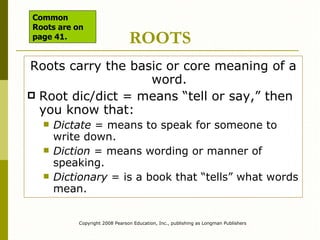 Word Parts from Textbook | PPT