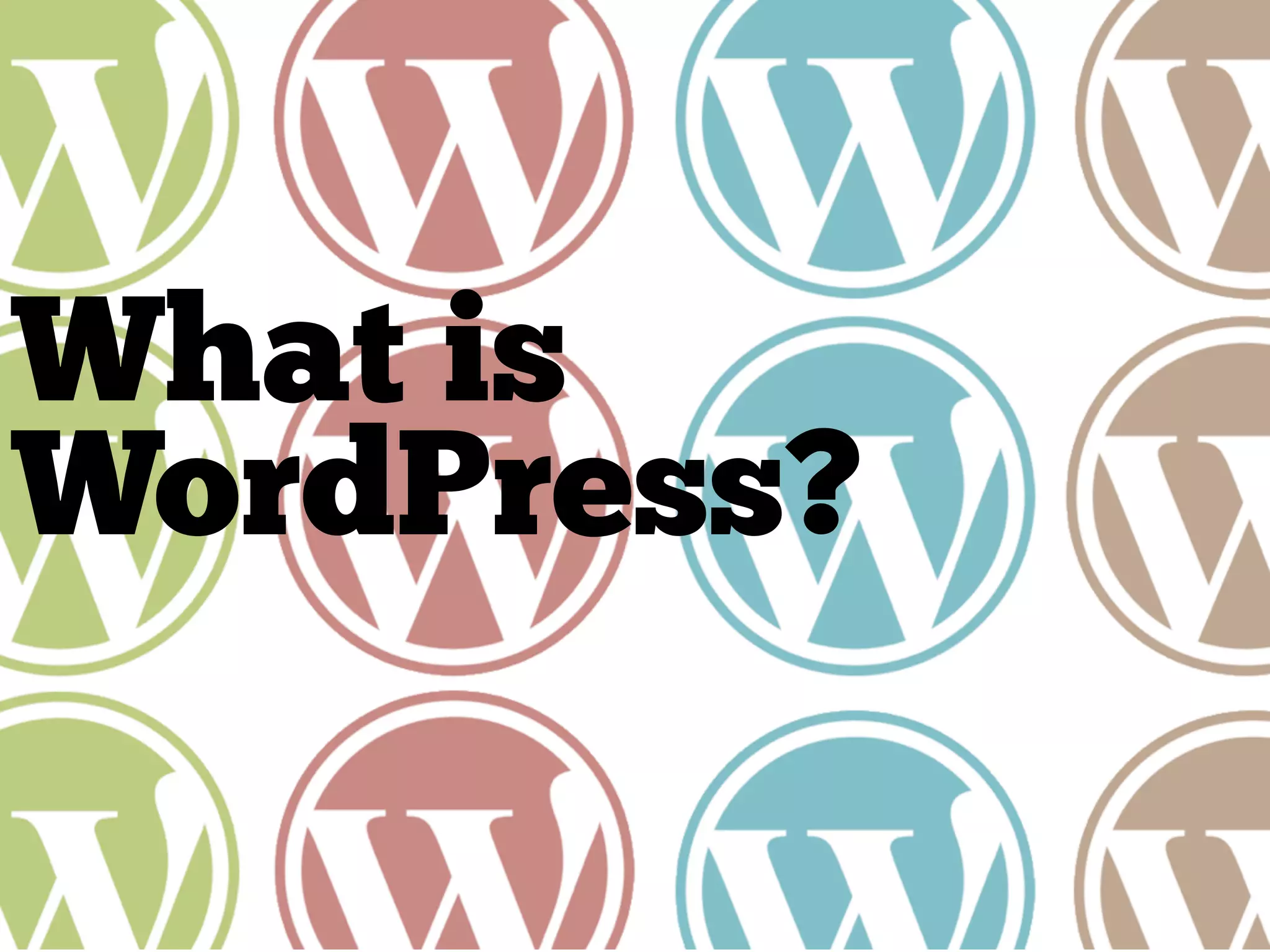 What is
WordPress?
 