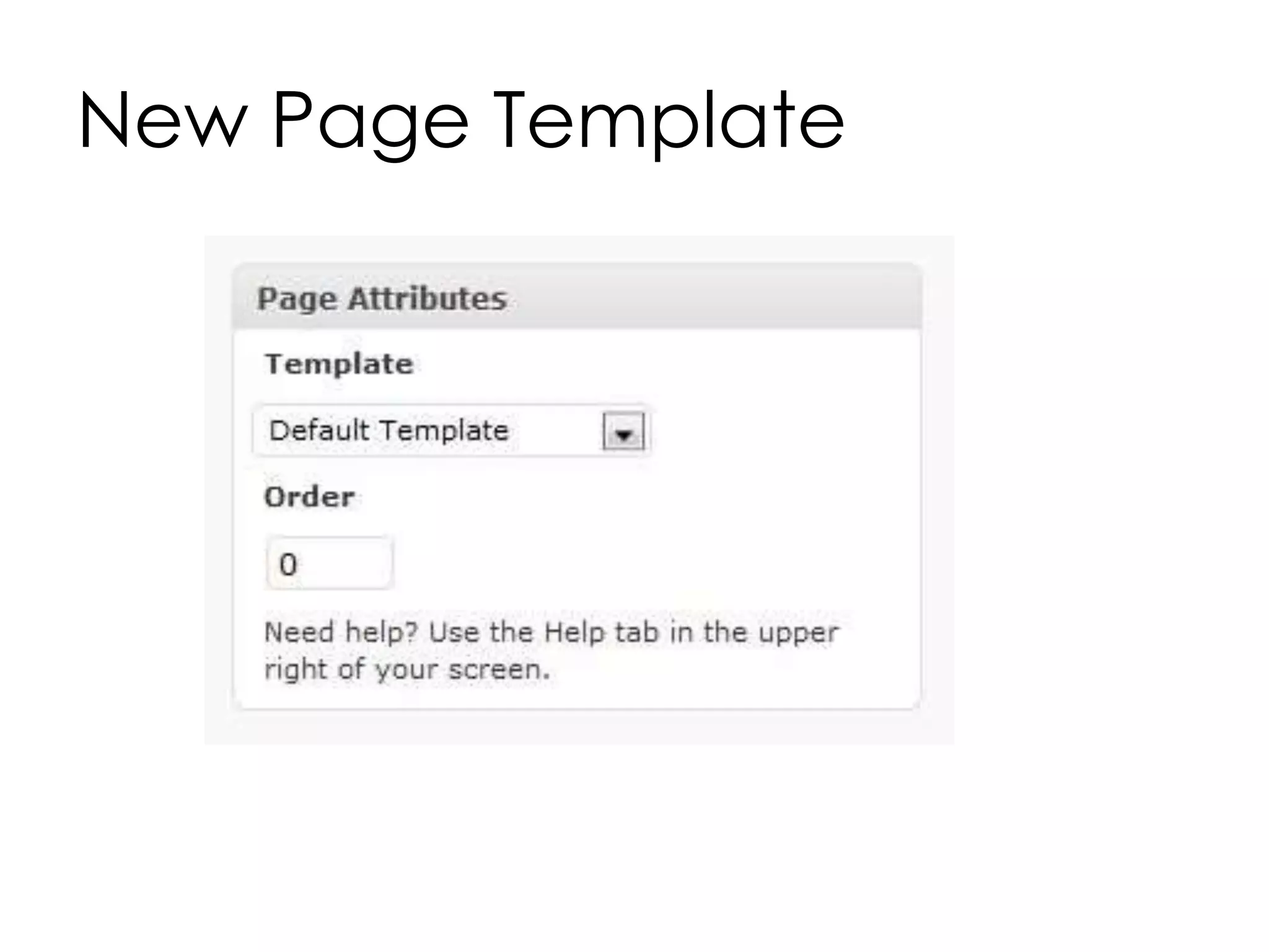 New Page Template
 
