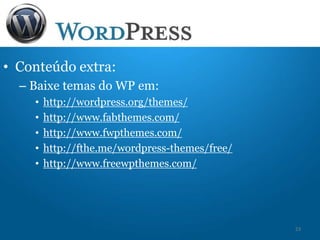 Mini Curso Wordpress