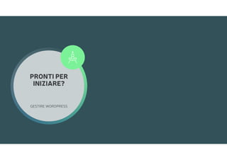PRONTI PER
INIZIARE?
GESTIRE WORDPRESS

 