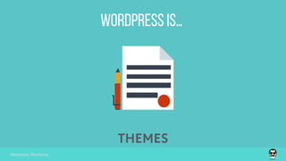 wordpress is…
Wordpress Workshop
THEMES
 