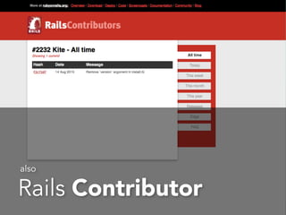 Rails Contributor
also
 