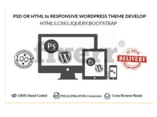 Convert Psd or Html to Quality WORDPRESS Theme in 24 Hour 