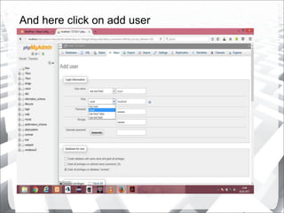 And here click on add user
 