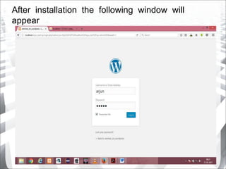 After installation the following window will
appear
 
