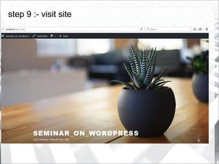 step 9 :- visit site
 