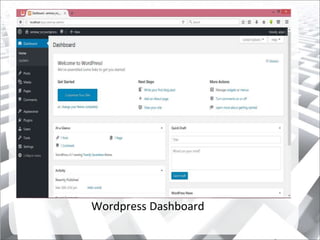Wordpress Dashboard
 