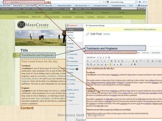Page/Post Anatomy
Content
Title
URL
Wordpress Geek - Bongomin
 