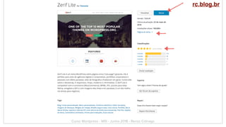 Curso Wordpress - WIS - Junho 2018 - Renzo Colnago
rc.blog.br
 