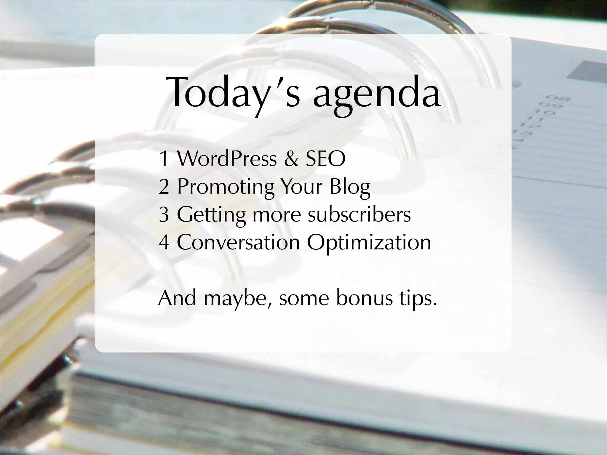 WordPress SEO & Optimisation