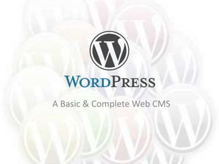 A Basic & Complete Web CMS
 