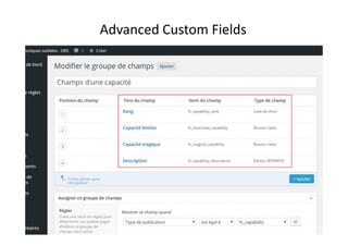 25
Advanced Custom Fields
 