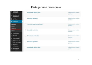 60
Partager une taxonomie
 
