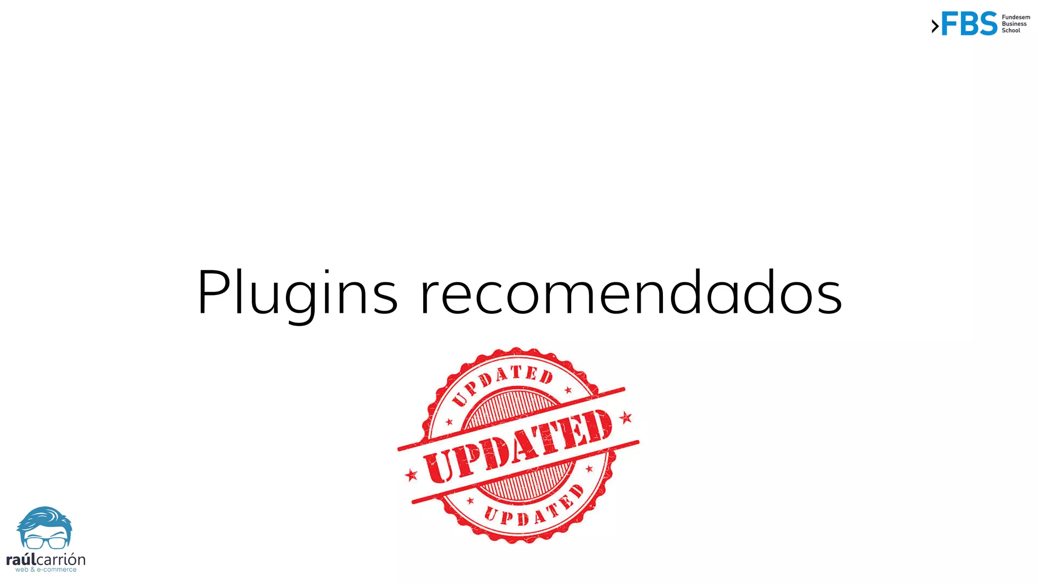 Plugins recomendados
 