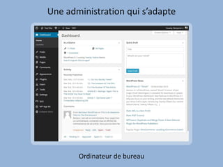 Une administration qui s’adapte
Ordinateur de bureau
 
