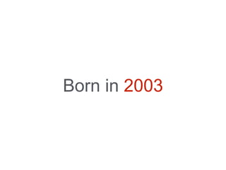 Born in 2003
 