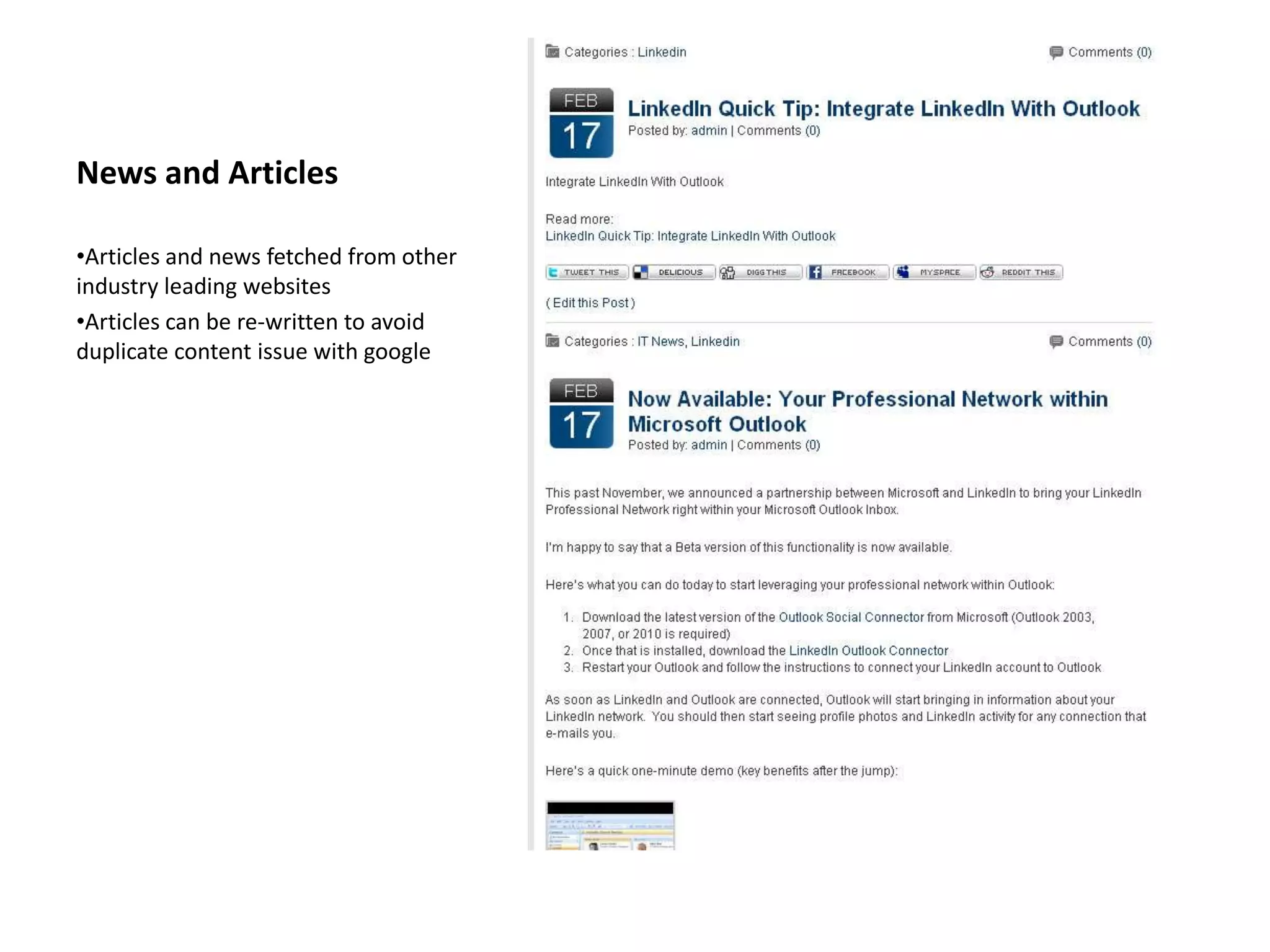 Share on 40 of the main Social Networks