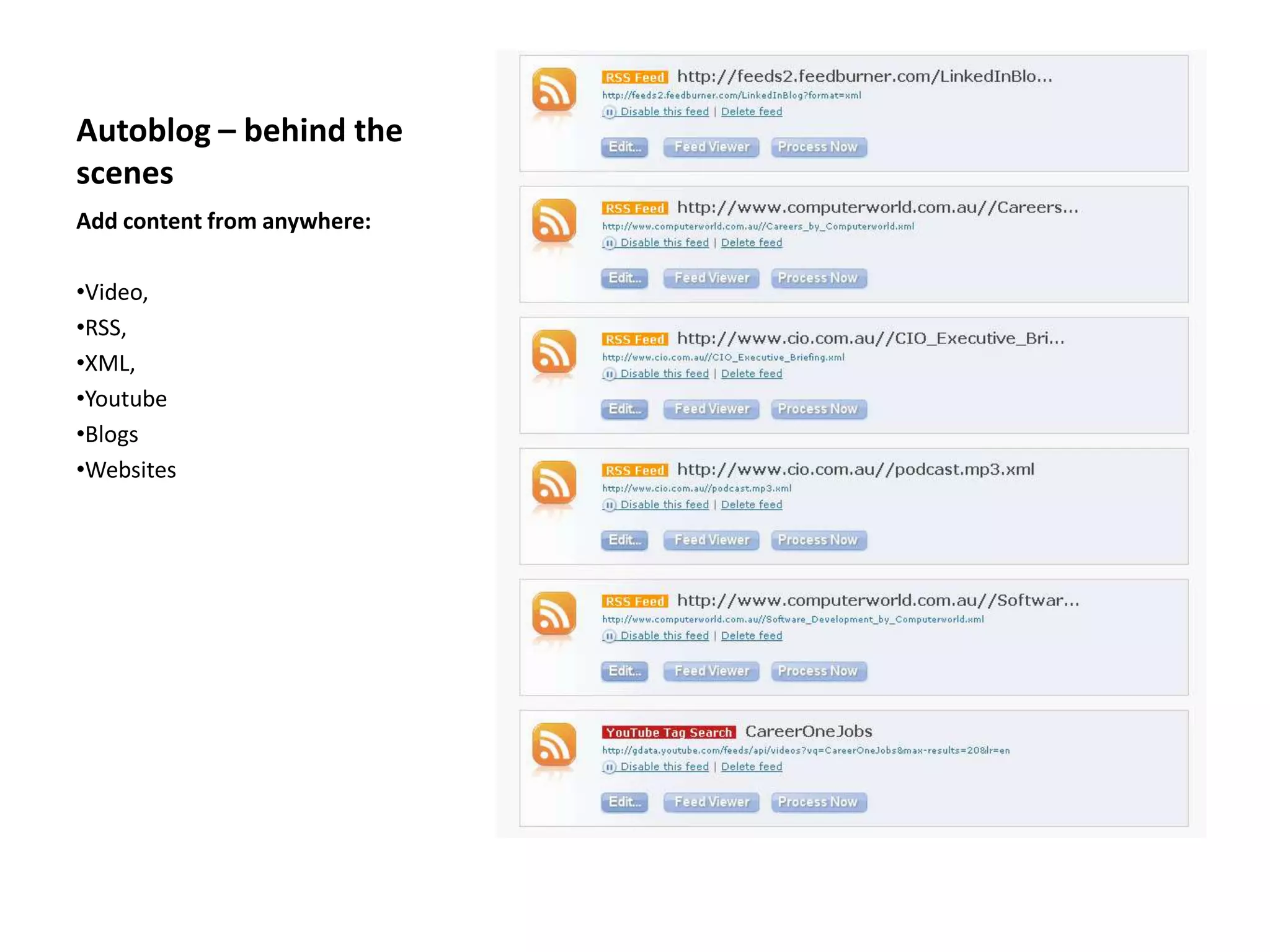 Users can recommend pages or posts