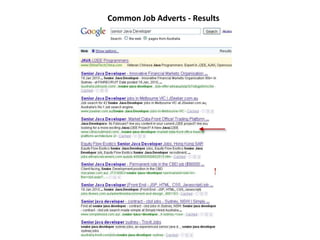 Common Job Adverts - Results