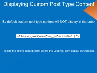 Custom Post Types and Taxonomies in WordPress | PPT