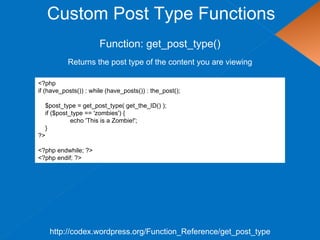 Custom Post Types and Taxonomies in WordPress | PPT