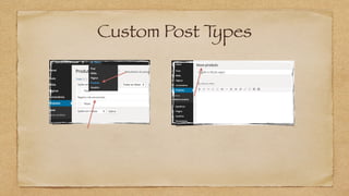 Custom Post Types
 