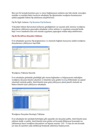 Wordpress dersleri | PDF