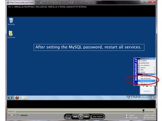 After setting the MySQL password, restart all services.
 