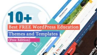 10+ Best Education – School, College WordPress Themes and Templates (Free)