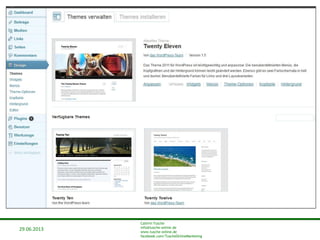 29.06.2013
Cathrin Tusche
info@tusche-online.de
www.tusche-online.de
facebook.com/TuscheOnlineMarketing
 