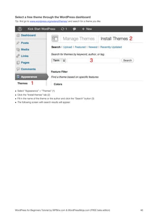 WordPress for Beginners Tutorial | PDF