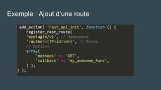 Exemple : Ajout d’une route
 