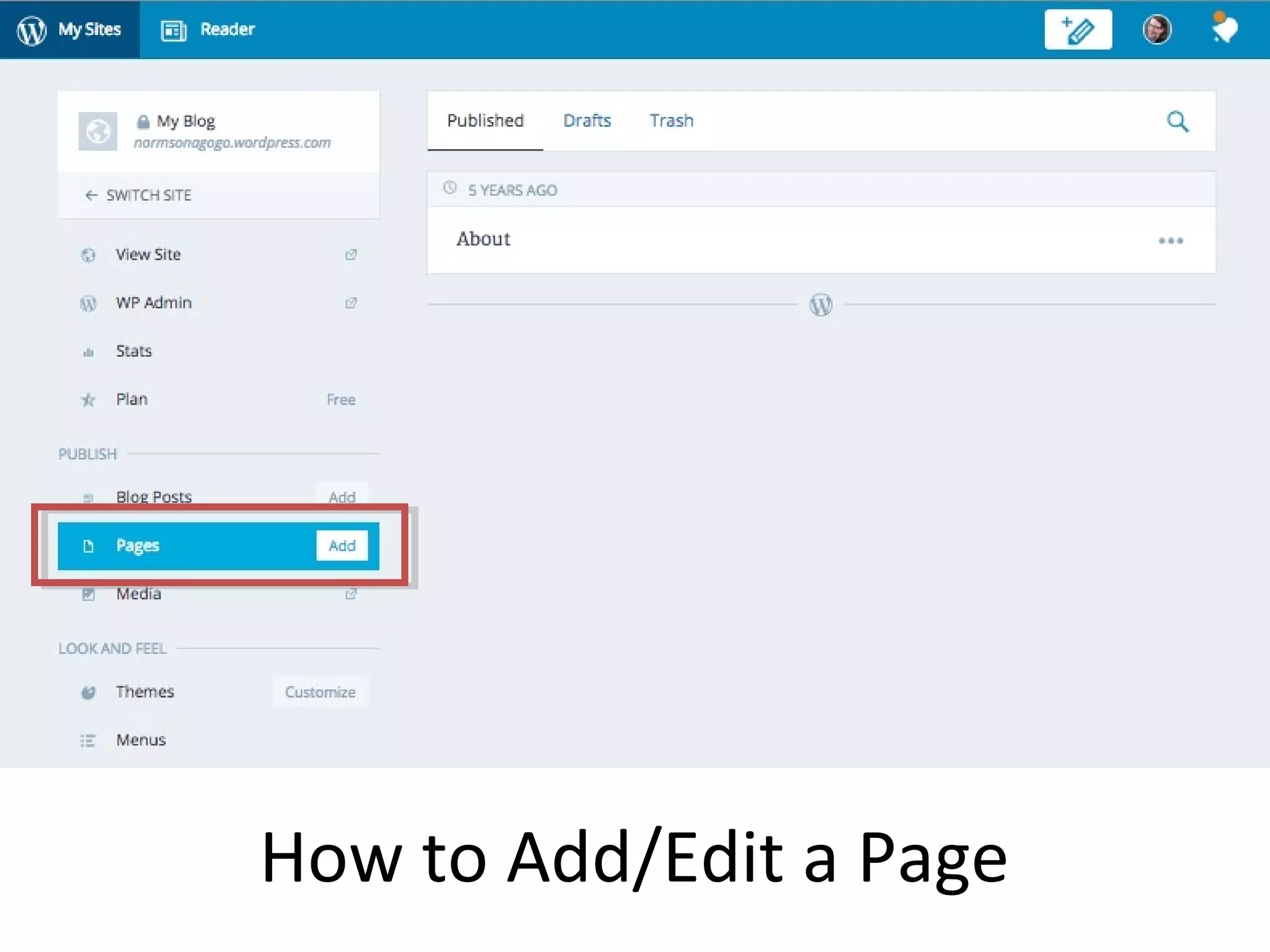 How to Add/Edit a Page
 