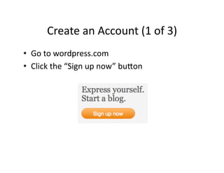 Wordpress getting-started