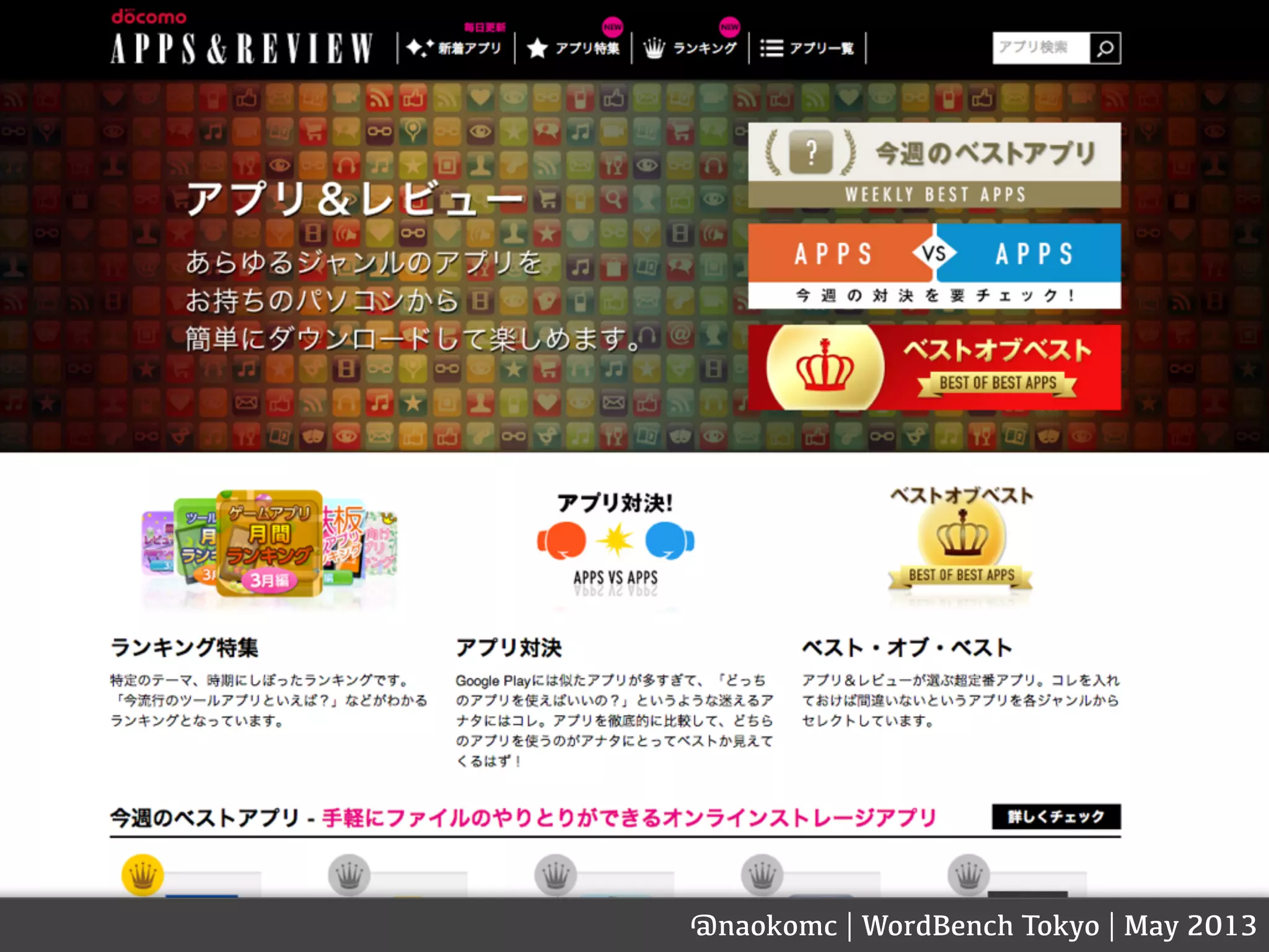 @naokomc | WordBench Tokyo | May 2013
 