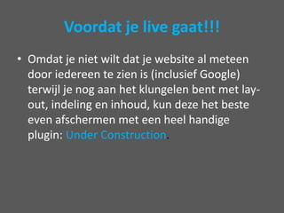 Pas meteen je password aan!
