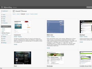 Theme installeren