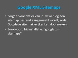 All in One SEO PackAll in One SEO zorgtervoordat je website geoptimaliseerdwordtvoorgoogle.Zoekwoordbijinstallatie: “all in one seo” 