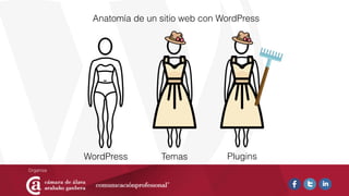 Anatomía de un sitio web con WordPress
WordPress PluginsTemas
 