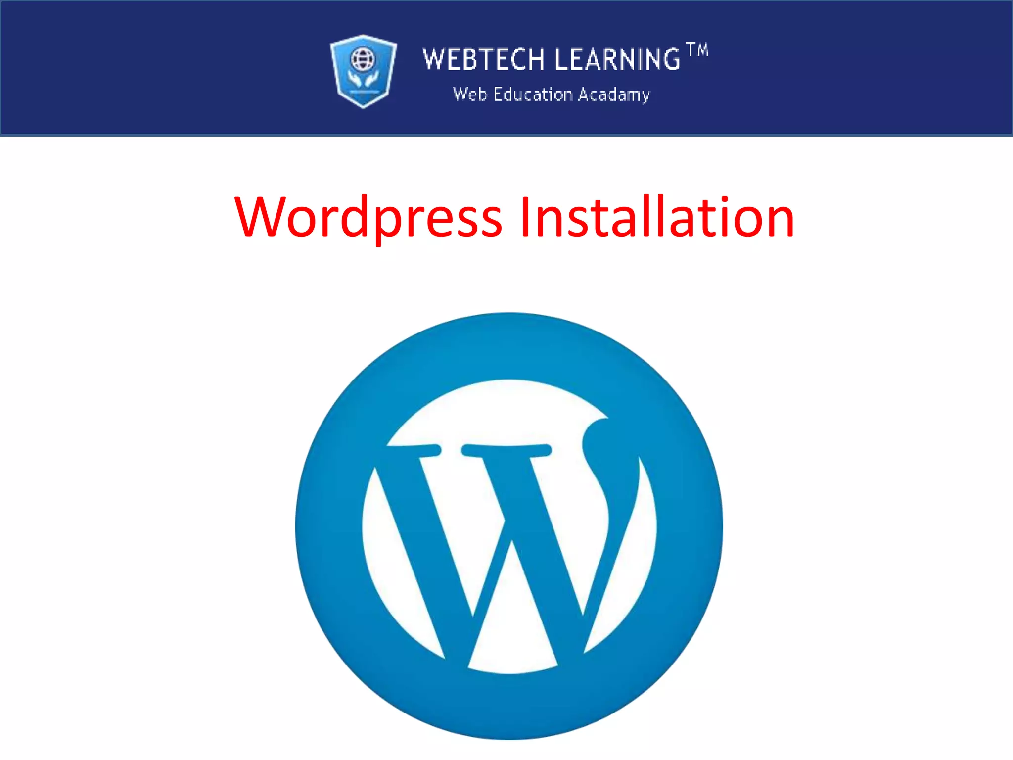 Wordpress Installation