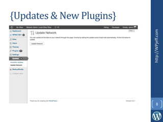 {Updates & New Plugins}
http://WPjeff.com
8
 