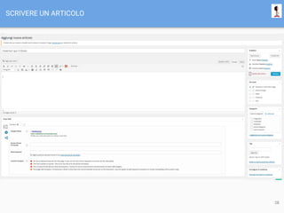 SCRIVERE UN ARTICOLO
28
 