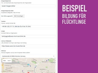 BEISPIEL 
BILDUNG FÜR
FLÜCHTLINGE
 