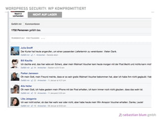 WORDPRESS SECURITY: WP KOMPROMITTIERT
 