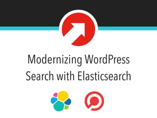 Modernizing WordPress
Search with Elasticsearch
 