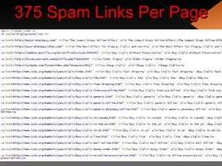 375 Spam Links Per Page
 