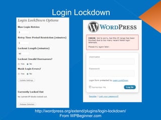 Login Lockdown
http://wordpress.org/extend/plugins/login-lockdown/
From WPBeginner.com
 
