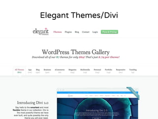 Elegant Themes/Divi 
 