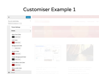 Customiser Example 1 
 